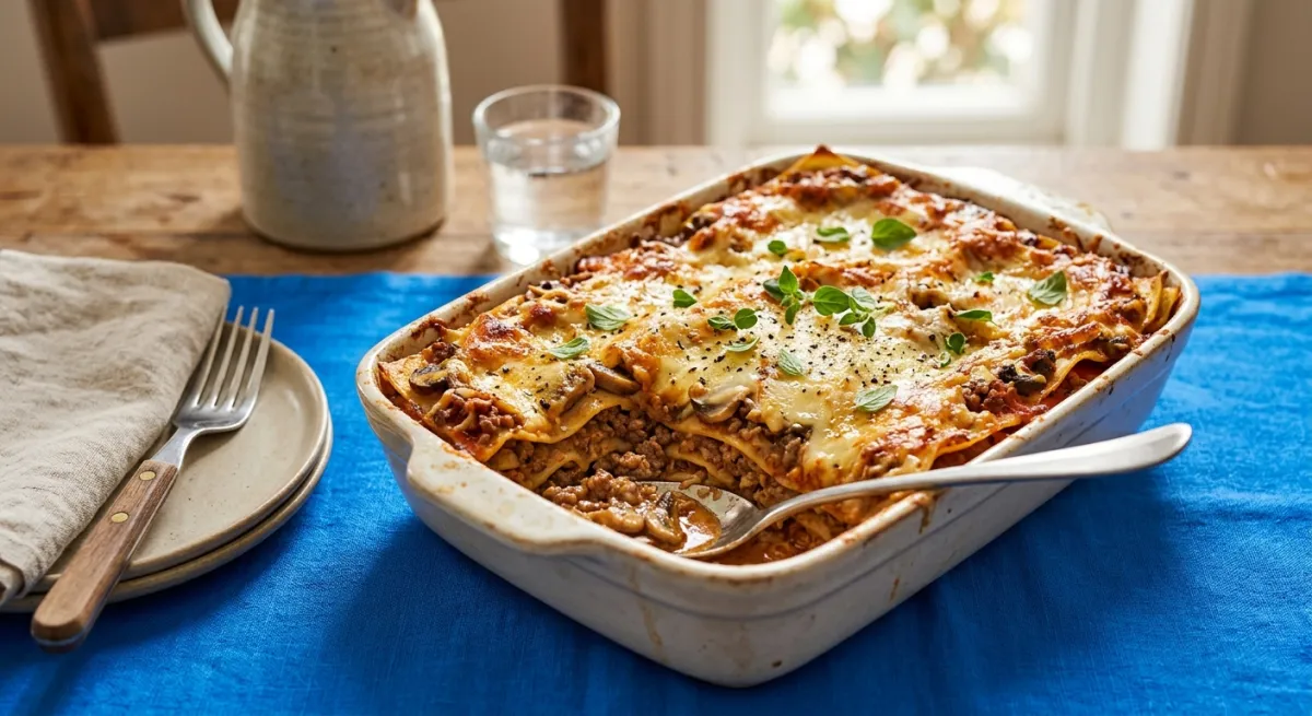 Einfache, schnelle Lasagne