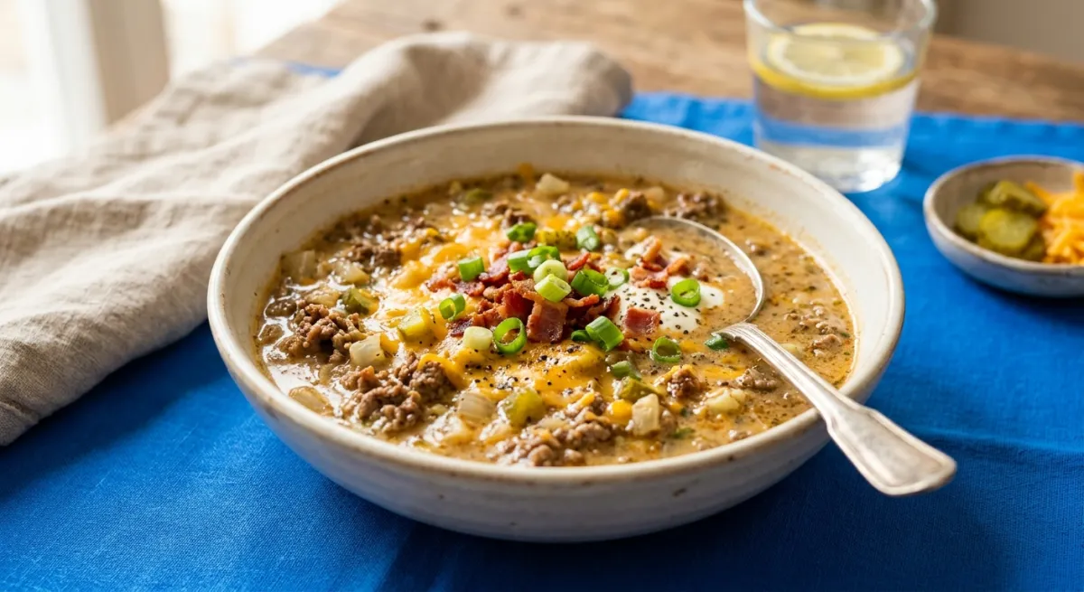 Cheeseburger-Suppe