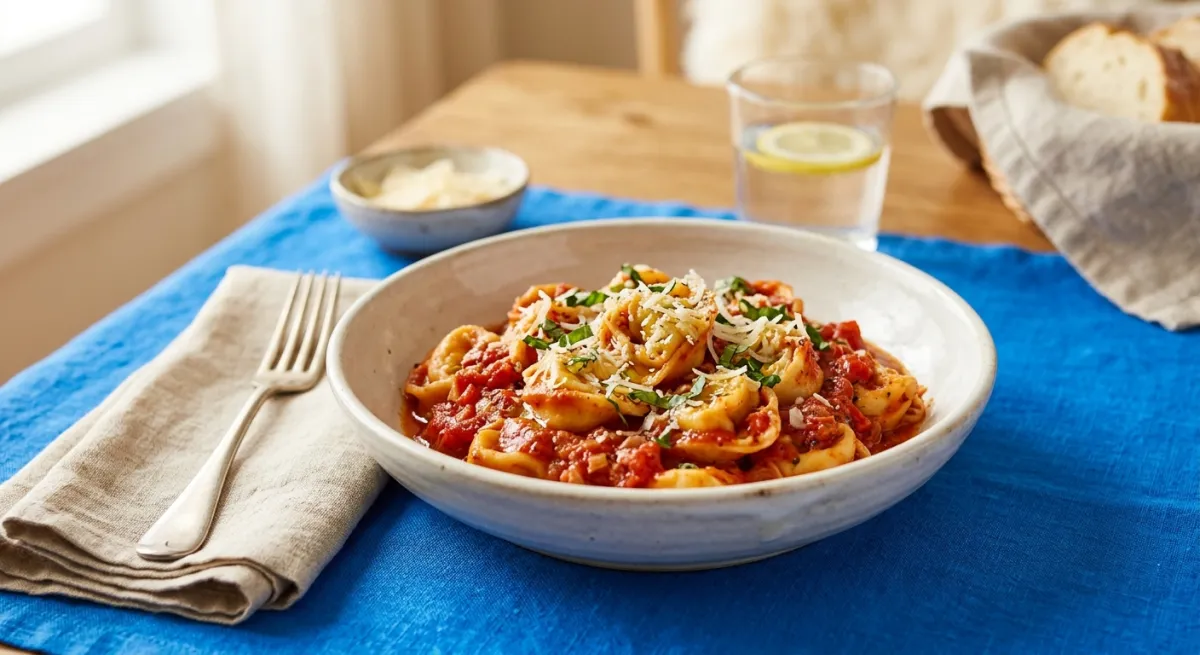 Tortellini mit Tomatensauce