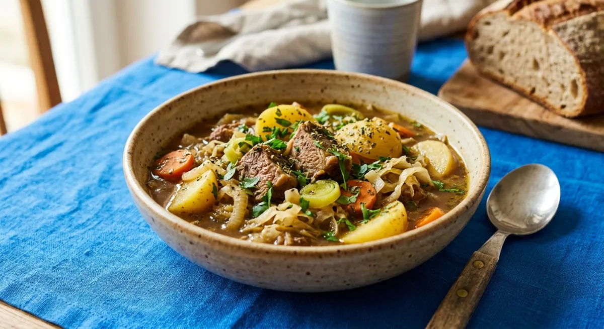 Pichelsteiner Eintopf mit Schweinenacken, Weißkohl und Kartoffeln