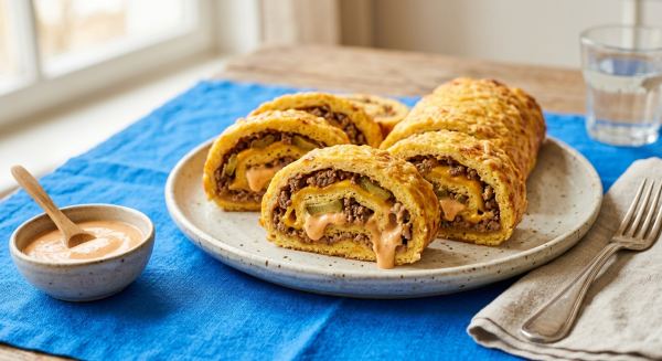 Low-Carb Big Mac Rolle